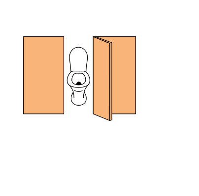 トイレ間仕切り